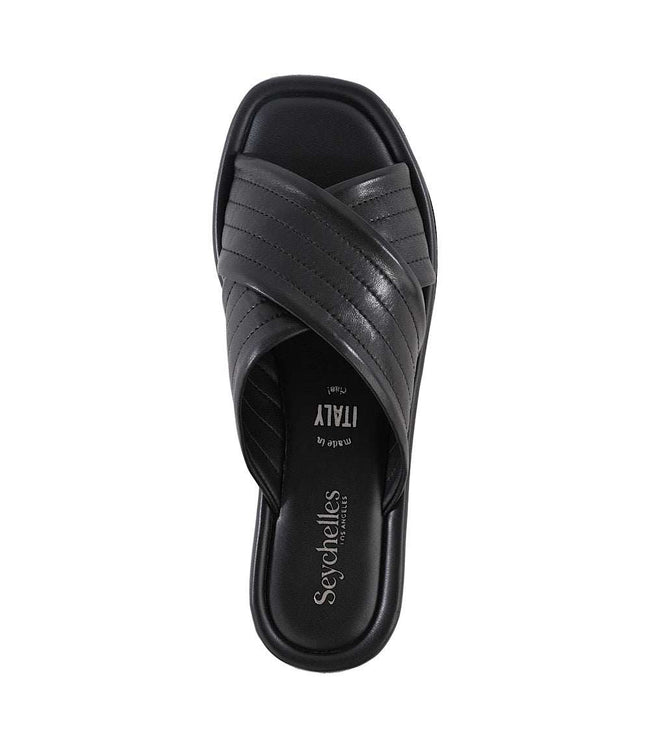 Karen Kane Black Courage Slip On Sandals Karen Kane