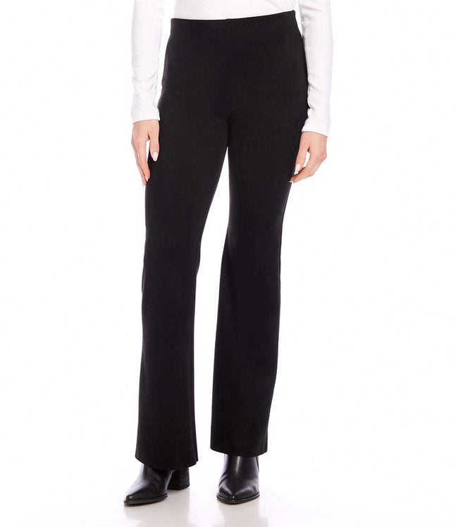 karen kane Black Faux Suede Bootcut Pants Karen Kane