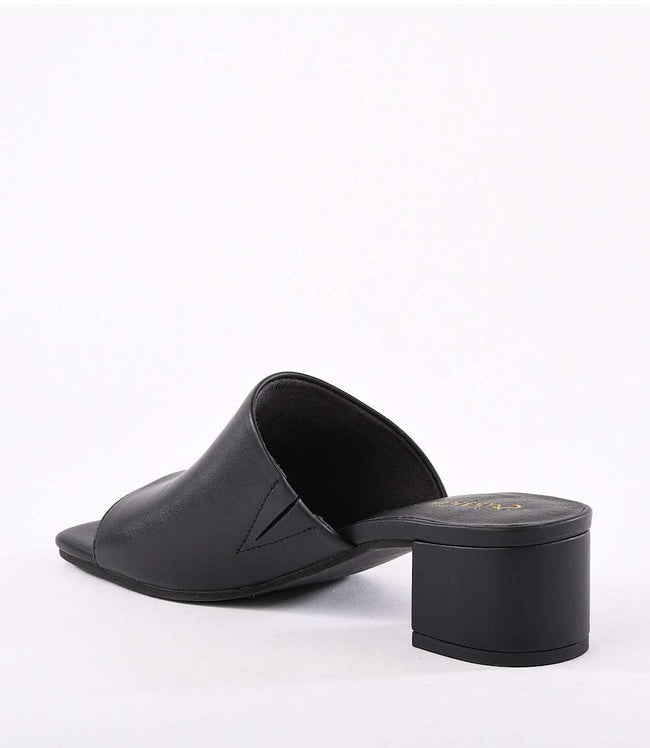 Karen Kane Black Pepper Mid Heel Sandals Karen Kane