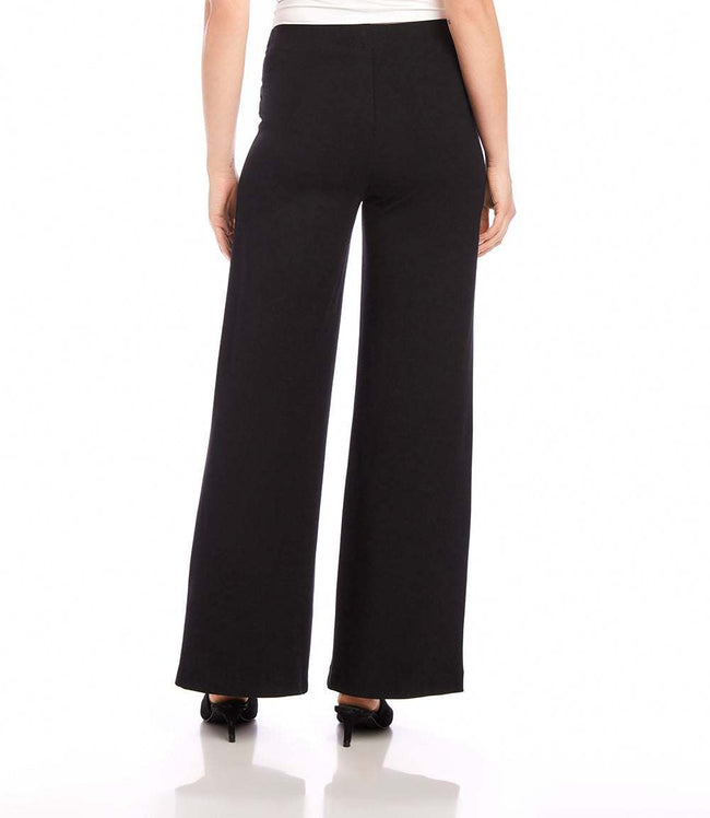 Karen Kane Black Petite Size Luna Wide Leg Pants Karen Kane