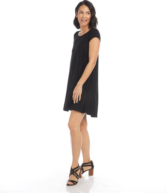 Karen Kane Black Petite Size Maggie Trapeze Dress Karen Kane