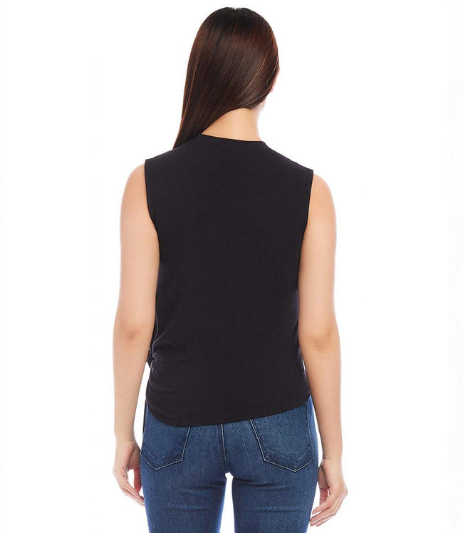 Karen Kane Black Petite Size Side-Tie Top Karen Kane