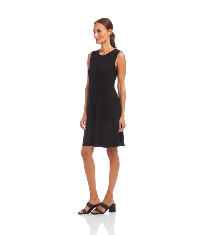 Karen Kane Black Petite Size Sleeveless Fit & Flare Dress Karen Kane