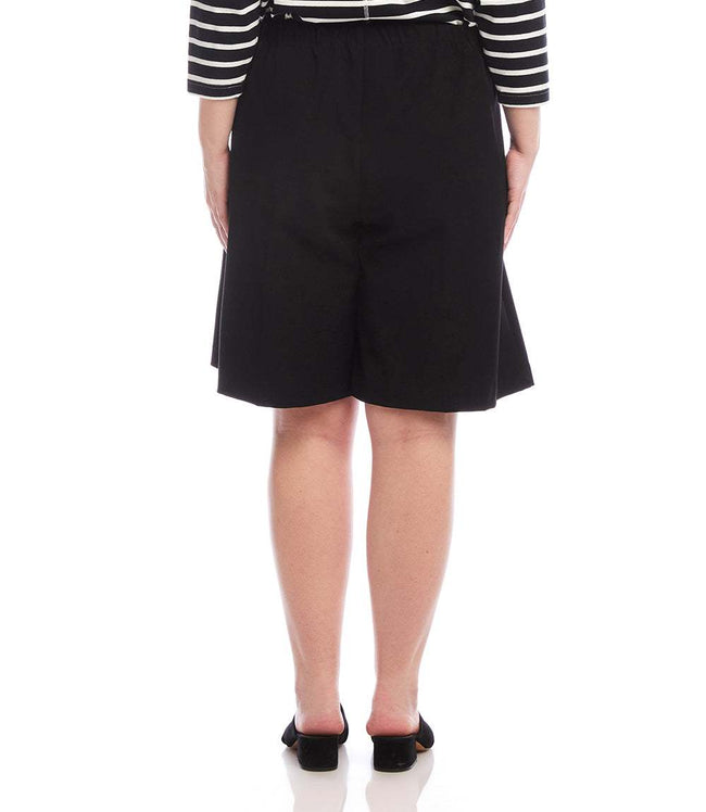 Karen Kane Black Plus Size A-Line Shorts Karen Kane