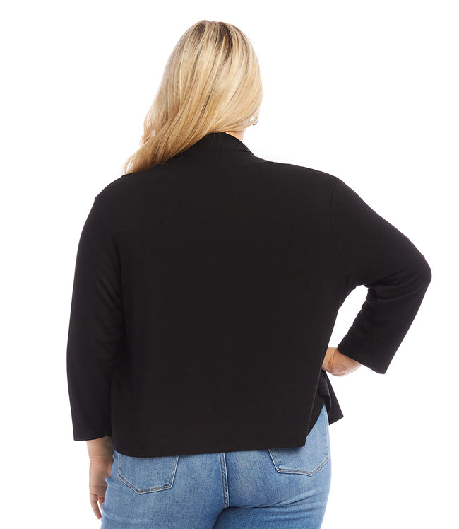 Karen Kane Black Plus Size Calli Cardigan Karen Kane