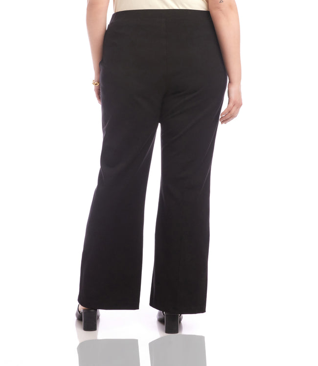 Karen Kane Black Plus Size Emily Straight Leg Pants Karen Kane