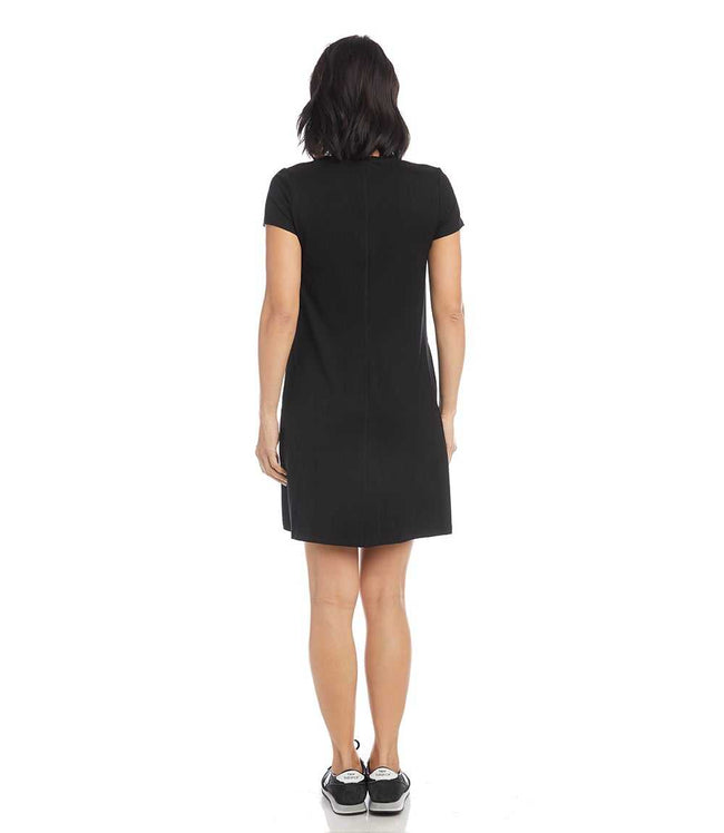 Karen Kane Black Quinn V-Neck Pocket Dress Karen Kane