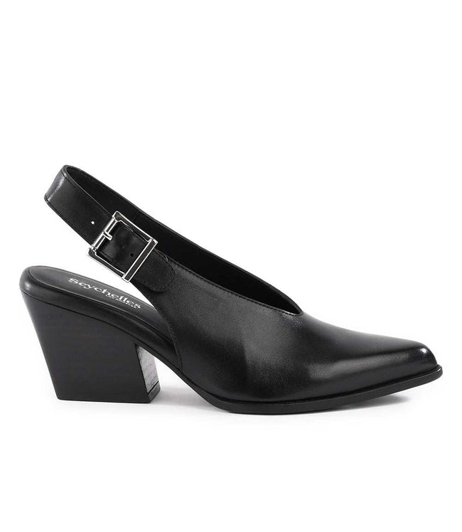 Karen Kane Black Seychelles Baby Faced Sling Back Heels Karen Kane