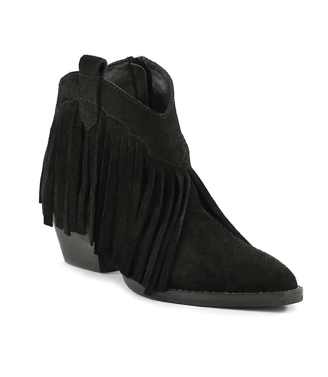 Karen Kane Black Seychelles Easy Come Easy Go Fringe Booties Karen Kane