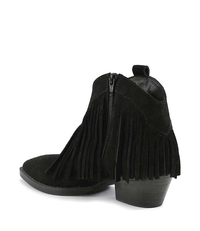 Karen Kane Black Seychelles Easy Come Easy Go Fringe Booties Karen Kane