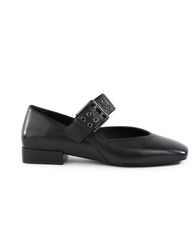 Karen Kane Black Seychelles Petal Mary Jane Buckle Flats Karen Kane