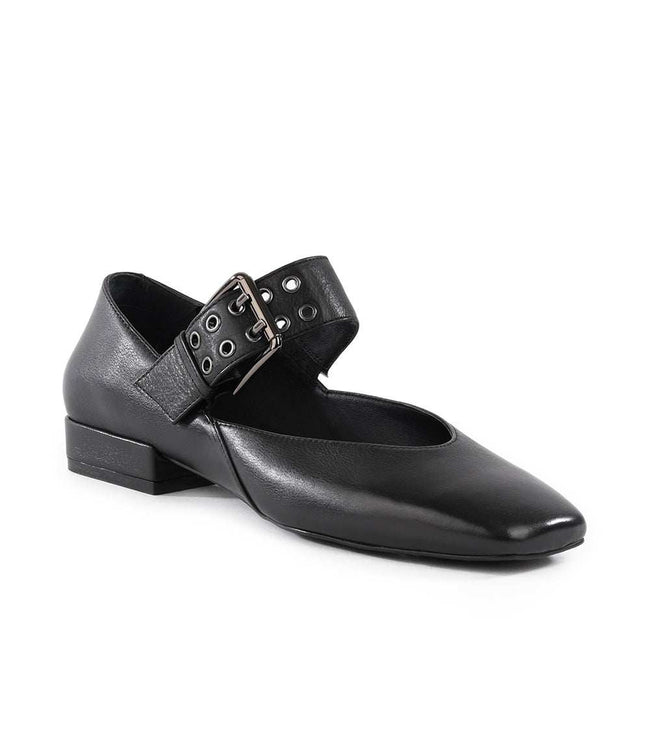 karen kane Black Seychelles Petal Mary Jane Buckle Flats Karen Kane