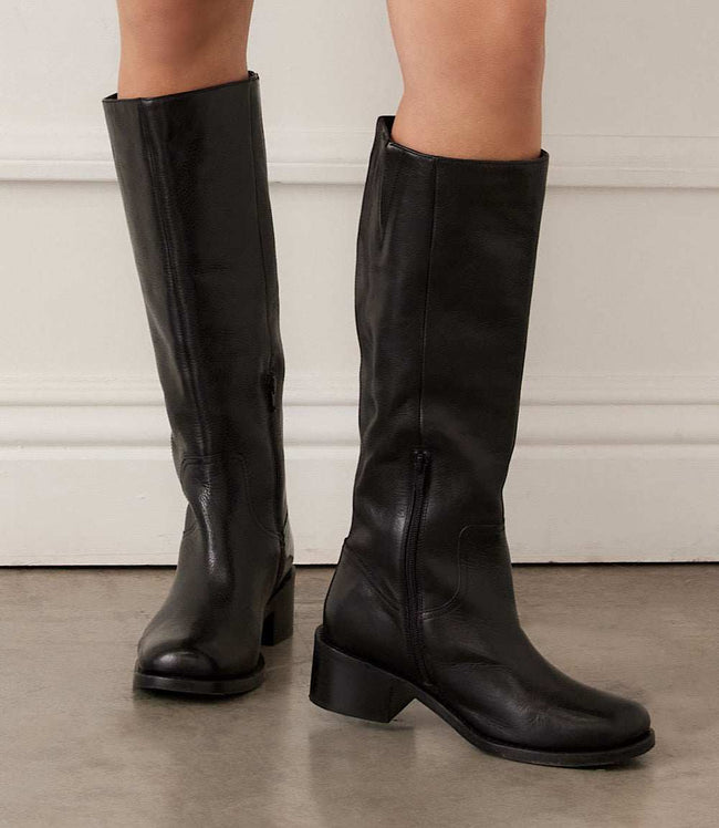Karen Kane Black Seychelles Sand In My Boots Round Toe Knee High Boots Karen Kane