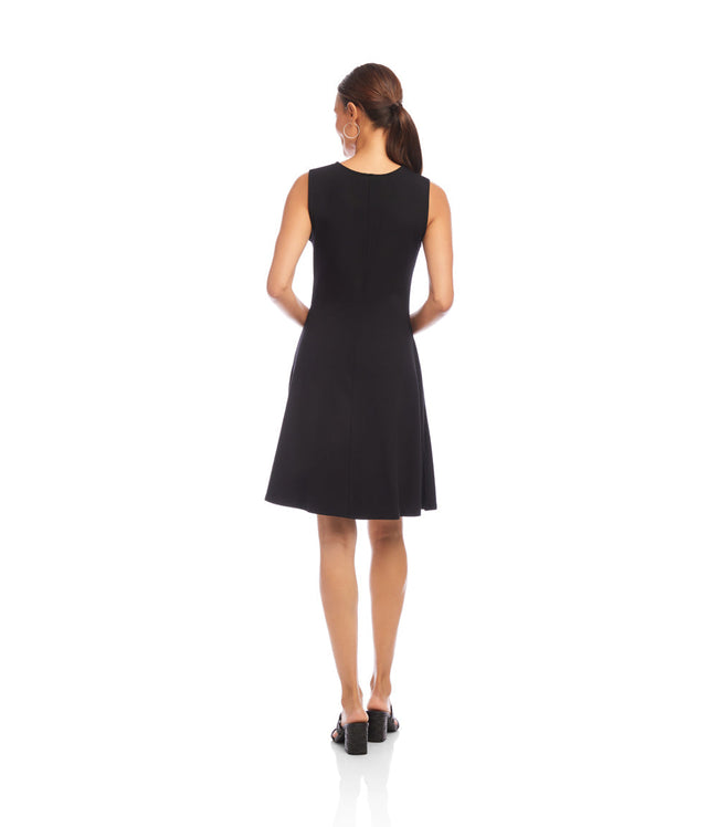 Karen Kane Black Sleeveless Fit & Flare Dress Karen Kane