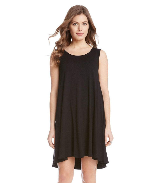 Karen Kane Black Sleeveless Maggie Trapeze Dress Karen Kane
