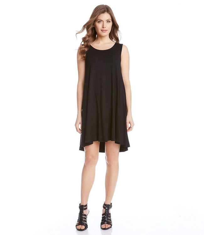 Karen Kane Black Sleeveless Maggie Trapeze Dress Karen Kane