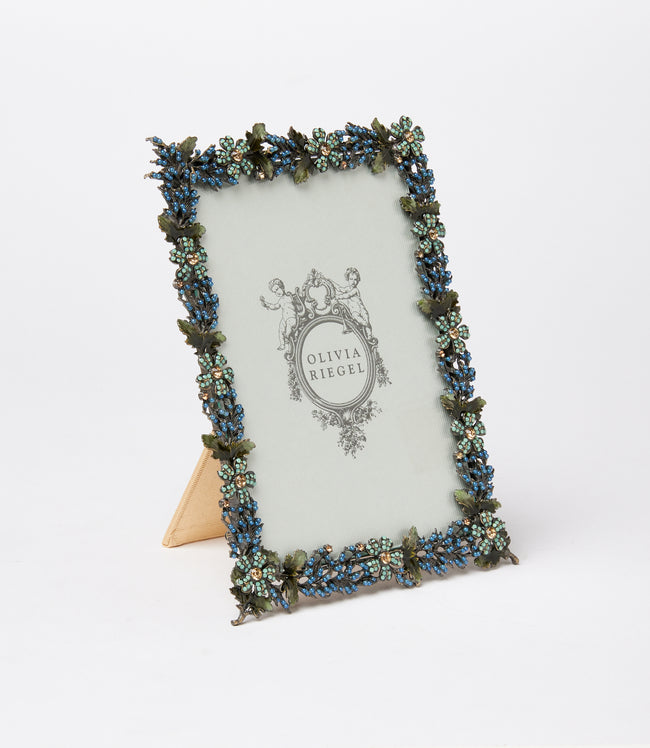 Karen Kane Blue Floral Crystal Picture Frame Karen Kane