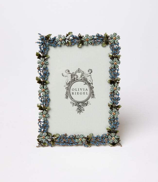 karen kane Blue Floral Crystal Picture Frame Karen Kane