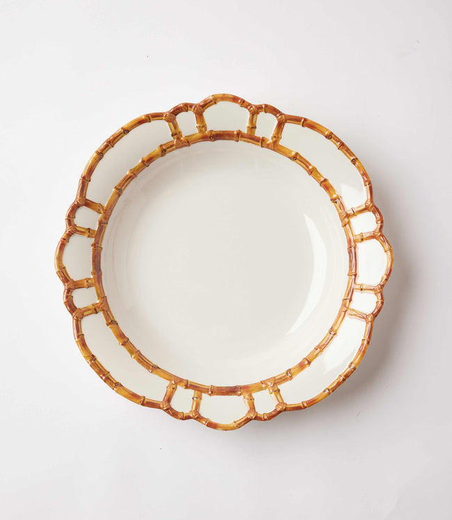 Karen Kane Brown Bamboo Accent Large Centerpiece Bowl Karen Kane