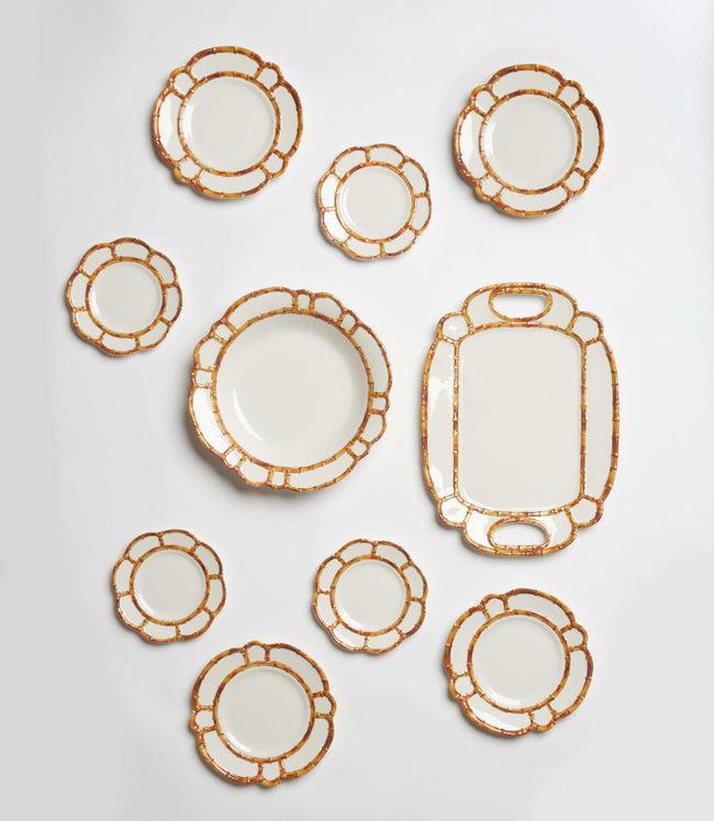 Karen Kane Brown Bamboo Accent Large Centerpiece Bowl Karen Kane