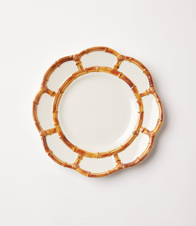 Karen Kane Brown Bamboo Accent Salad Plates Set Of 4 Karen Kane