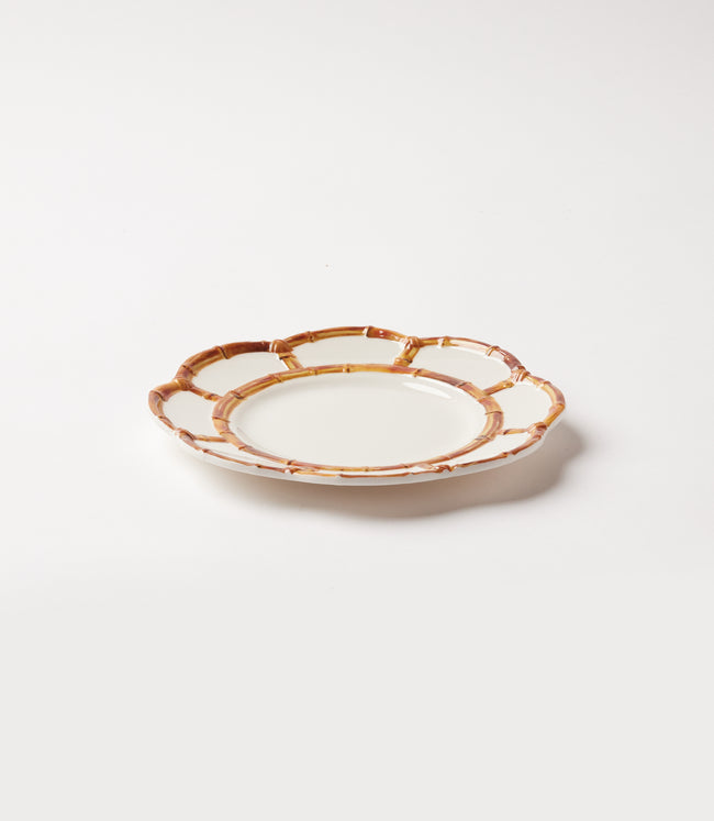 Karen Kane Brown Bamboo Accent Salad Plates Set Of 4 Karen Kane