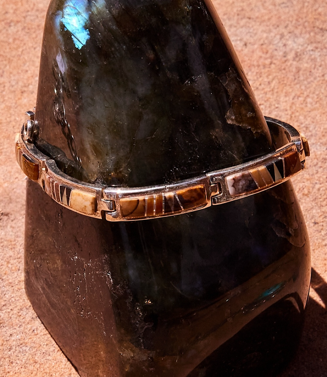 Karen Kane Brown Boulder Turquoise Inlay Bracelet Karen Kane