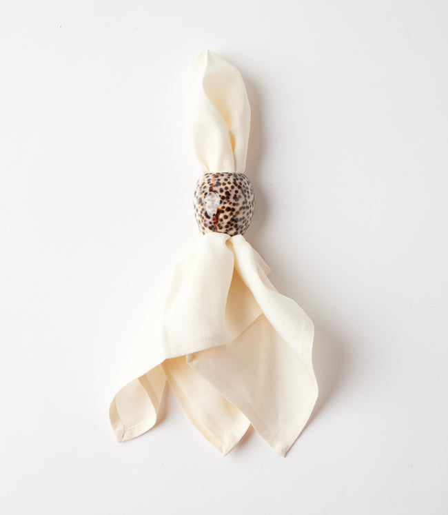 Karen Kane Brown Cowrie Napkin Rings Set Of 4 Karen Kane