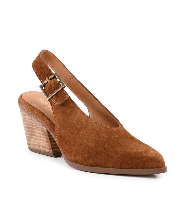 Karen Kane Brown Seychelles Baby Faced Sling Back Heels Karen Kane