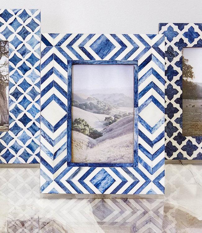 karen kane Chevron Mosaic Bone Picture Frame Karen Kane