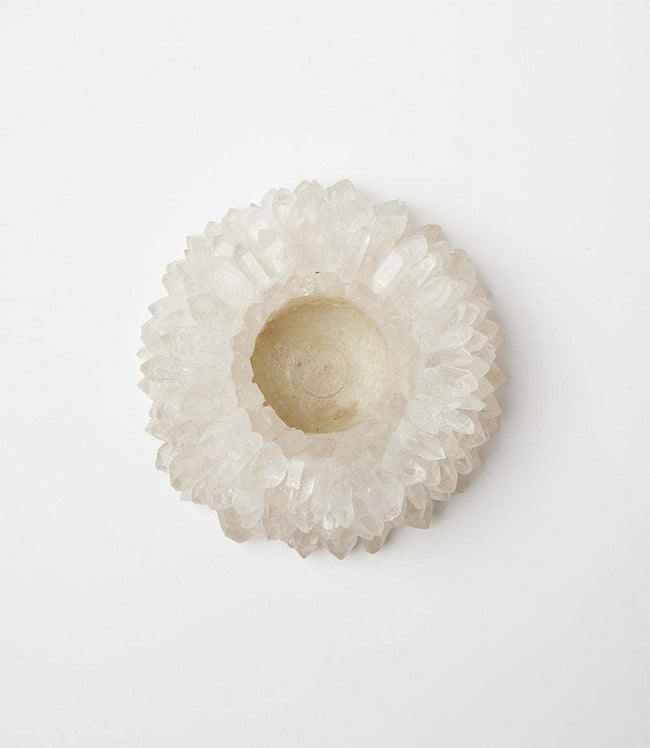 Karen Kane Clear Large Crystal Candleholder Karen Kane