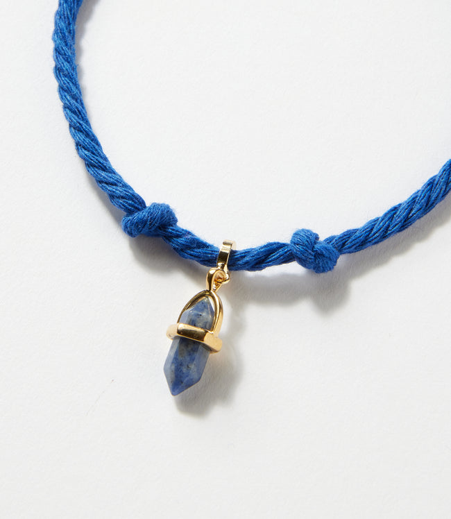 karen kane Cobalt Sodalite Point Cord Bracelet Karen Kane