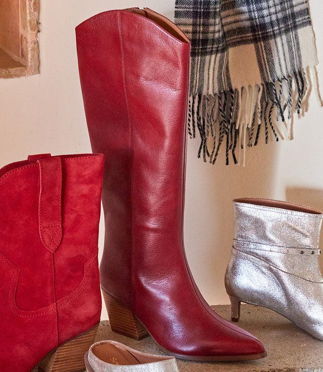 karen kane Cranberry Seychelles Begging You Pointed Toe Western High Boots Karen Kane