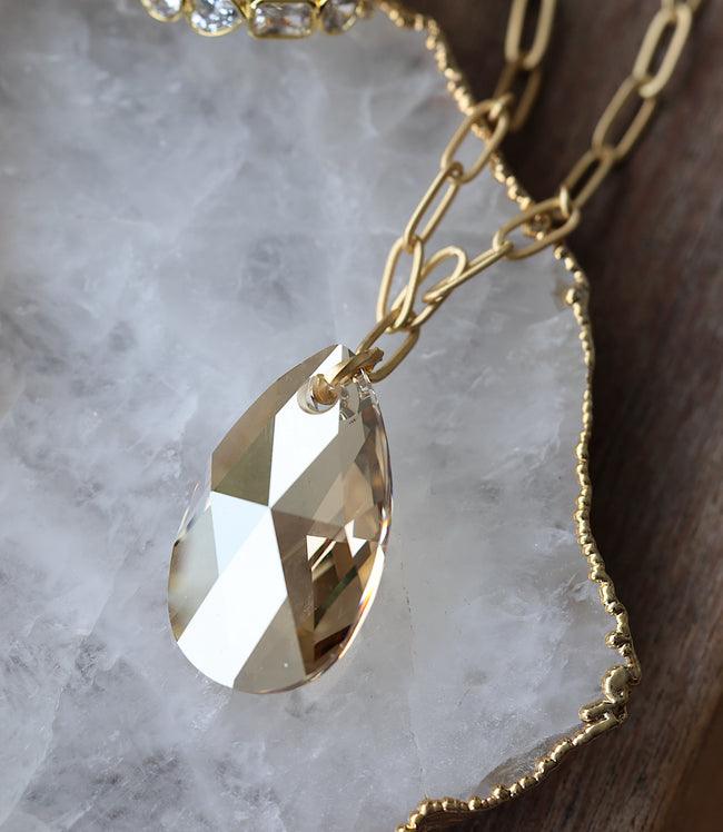 karen kane Crystal Crystal Pendant Necklace Karen Kane