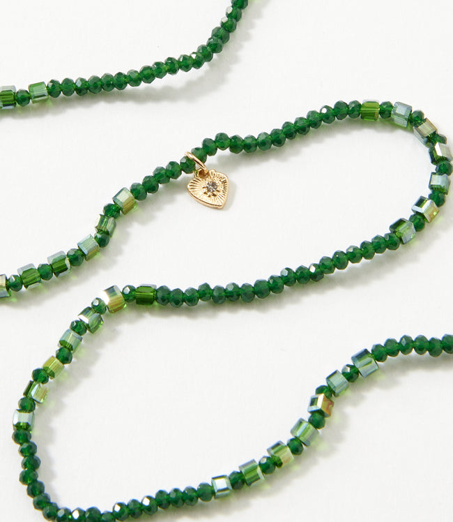 Karen Kane Emerald Crystal Beaded Stretch Bracelet Karen Kane