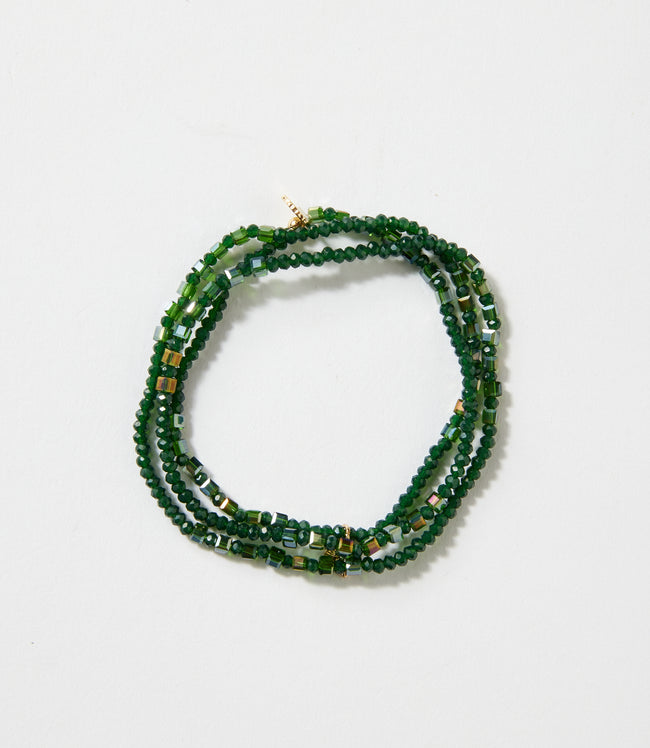 karen kane Emerald Crystal Beaded Stretch Bracelet Karen Kane