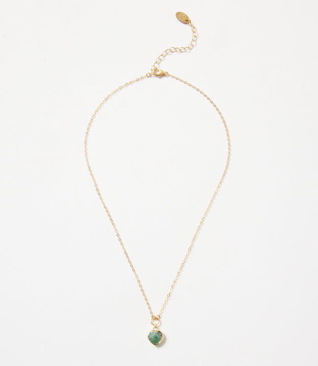 Karen Kane Emerald Emerald Heart Necklace Karen Kane