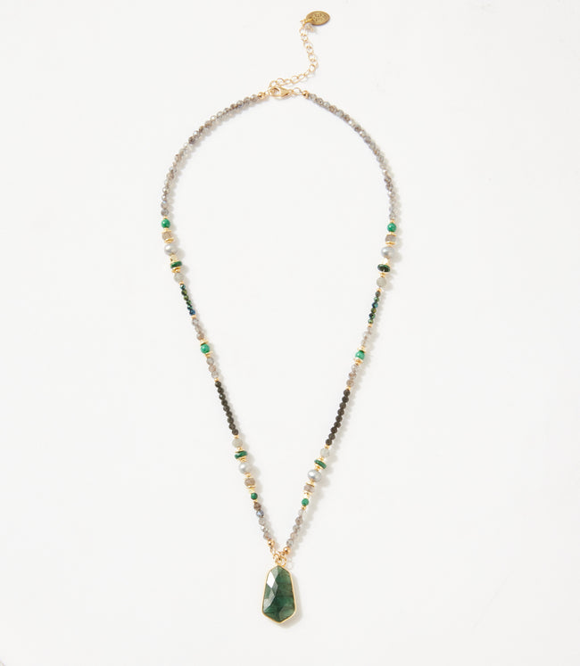 Karen Kane Emerald Emerald Pendant Necklace Karen Kane