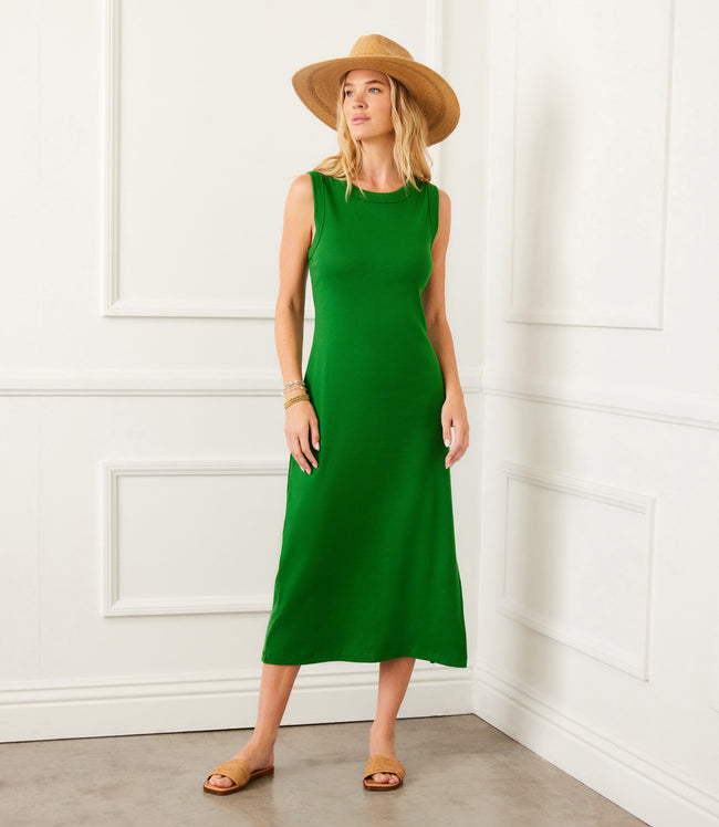 karen kane Emerald Sleeveless Ribbed Column Dress Karen Kane