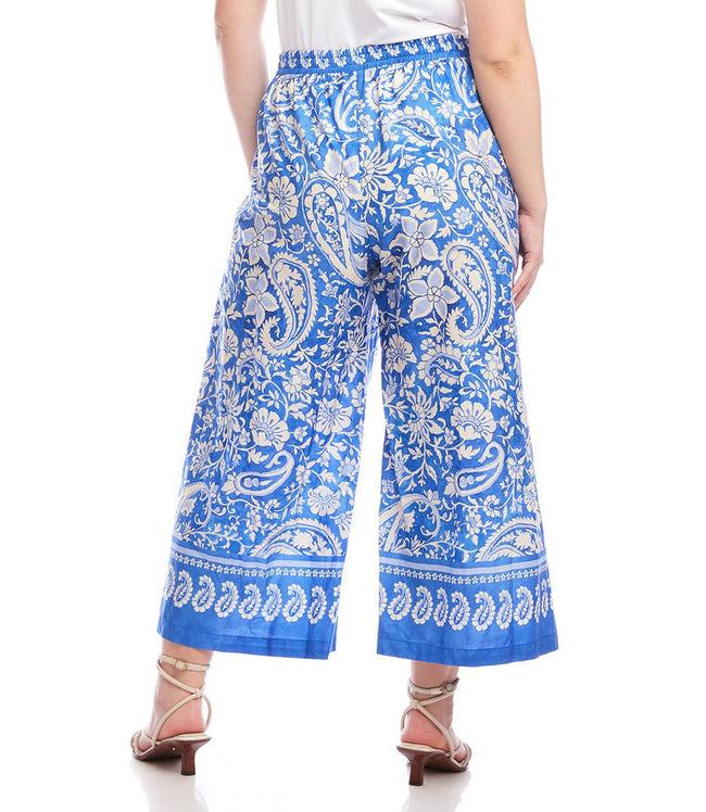Karen Kane Floral Paisley Plus Size Drawstring Pants Karen Kane