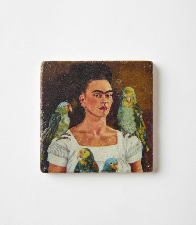 Karen Kane Frida Frida Kahlo Marble Coasters Set Of 4 Karen Kane