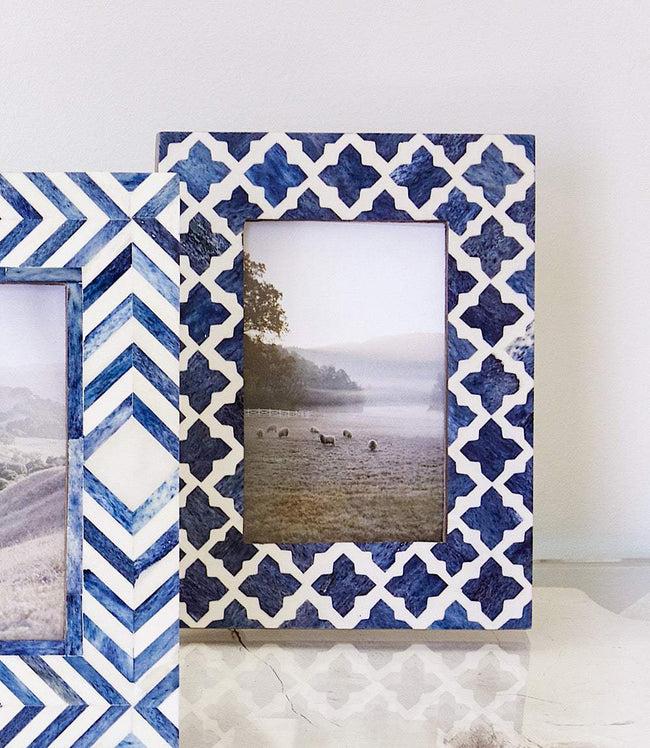 karen kane Geometric Mosaic Bone Picture Frame Karen Kane