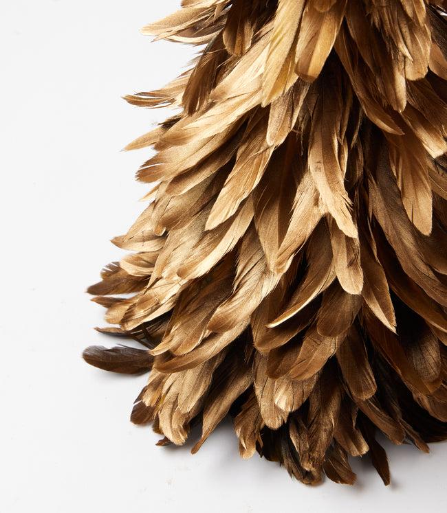 Karen Kane Gold Flocked Feather Metallic Tree Karen Kane