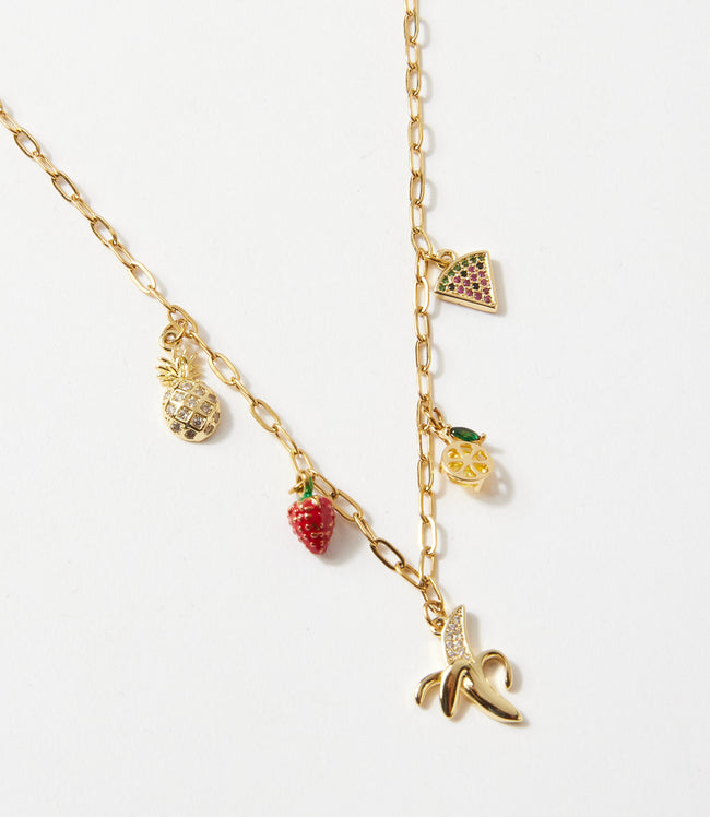 Karen Kane Gold Fruit Salad Charm Necklace Karen Kane