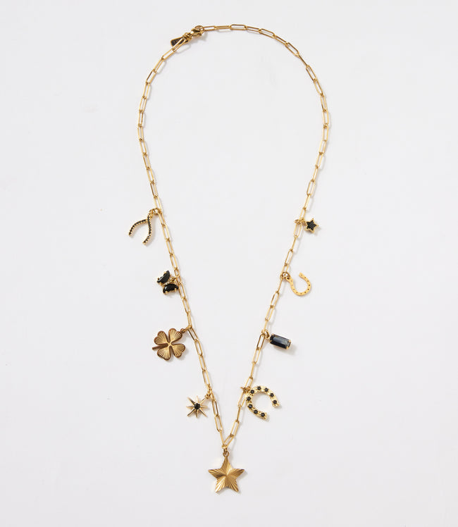 Karen Kane Gold Good Luck Charm Necklace Karen Kane