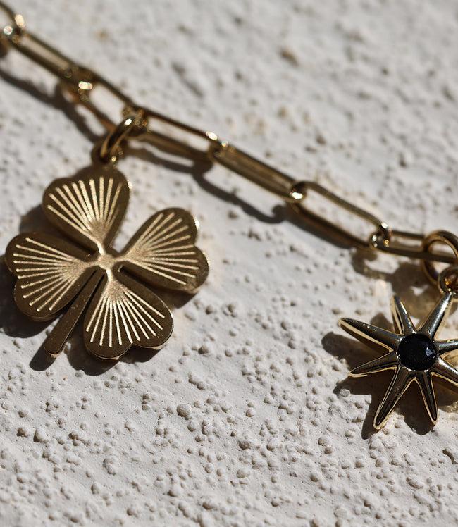 Karen Kane Gold Good Luck Charm Necklace Karen Kane