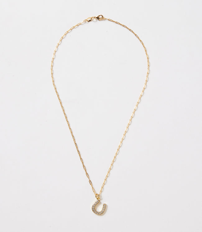 Karen Kane Gold Horseshoe Charm Necklace Karen Kane