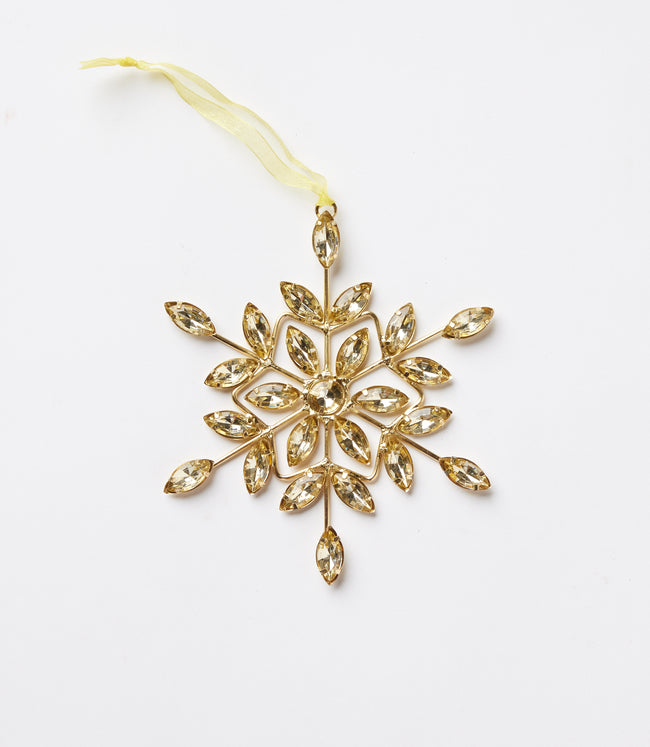 Karen Kane Gold Jeweled Snowflake Ornament Karen Kane