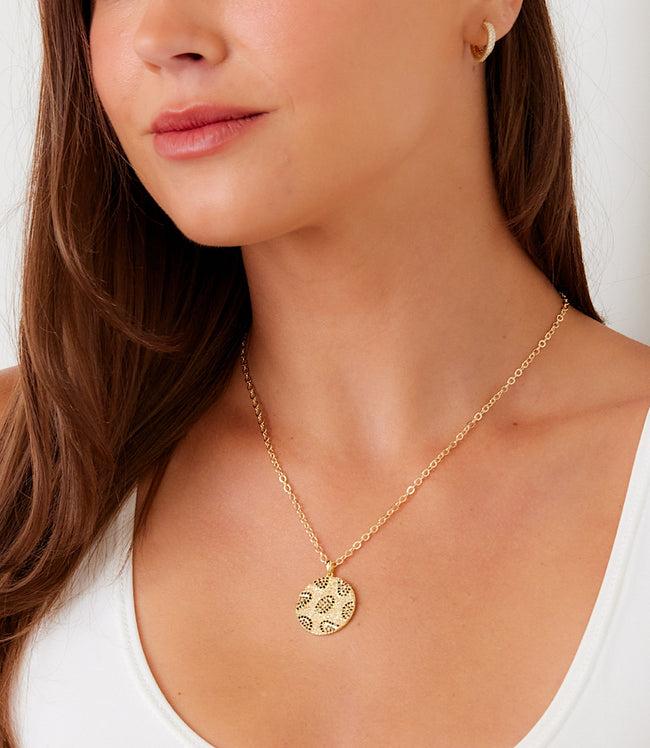 Karen Kane Gold Leopard Crystal Necklace Karen Kane