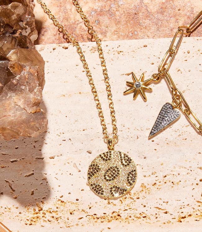 Karen Kane Gold Leopard Crystal Necklace Karen Kane